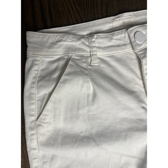 Caslon Stretch Cotton Chino Pants Pockets Straight Comfy White Size 8 - Picture 5 of 9